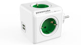 PowerCube Original Duo USB<br/><b>Genialer Reiseadapter mit 2x USB</b><br/>4-fach Steckdose + 2 x Laden
