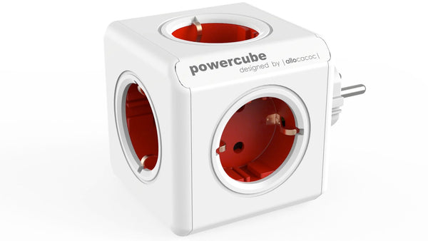 PowerCube OriginalClever versetzte SteckdosenReiseadapter & 5-fach – PowerCube