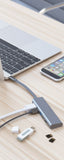 allocacoc DockingHUB, multifunktionales USB-C Dock Hub, für Mac, PC, iOS und Android, Grau