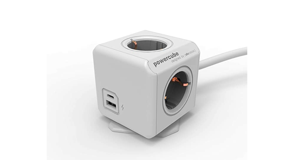PowerCube Extended USB A+C<br/>4-fach Steckdose mit USB-C und USB-A<br/>im eleganten Design