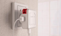 PowerUSB, USB Hub und Ladestation mit 4x USB, 230V Schuko + DE TravelPlug