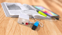 PowerUSB, USB Hub und Ladestation mit 4x USB, 230V Schuko + DE TravelPlug