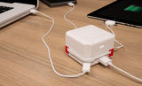 PowerUSB, USB Hub und Ladestation mit 4x USB, 230V Schuko + DE TravelPlug