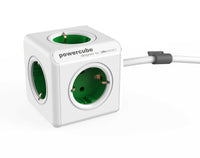 PowerCube Extended 1,5m<br/>5-fach Steckdose und Verteiler (Grau, Blau, Rot, Grün)