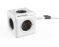 PowerCube Extended 1,5m<br/>5-fach Steckdose und Verteiler (Grau, Blau, Rot, Grün)