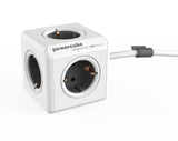 PowerCube Extended 1,5m<br/>5-fach Steckdose und Verteiler (Grau, Blau, Rot, Grün)