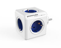 PowerCube Original<br/>Reiseadapter & 5-fach Steckdose<br/>(Grau, Blau, Rot, Grün)