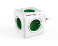 PowerCube Original<br/>Reiseadapter & 5-fach Steckdose<br/>(Grau, Blau, Rot, Grün)