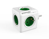 PowerCube Original<br/>Reiseadapter & 5-fach Steckdose<br/>(Grau, Blau, Rot, Grün)